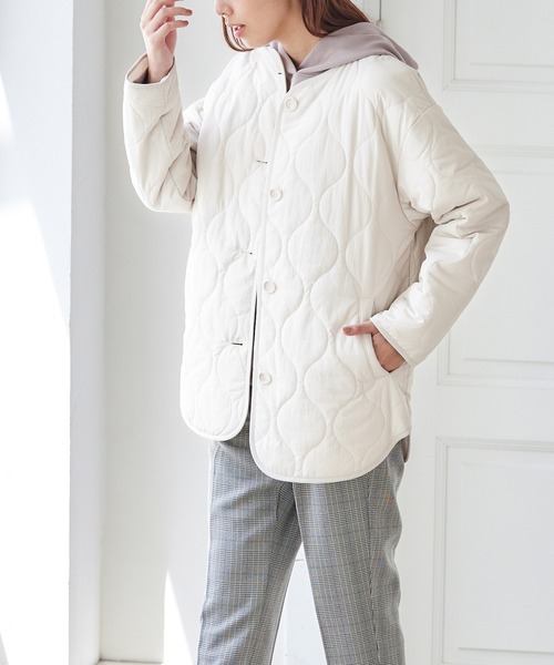 「Honeys」 「GLACIER」ジャケット M カーキ レディース_画像4