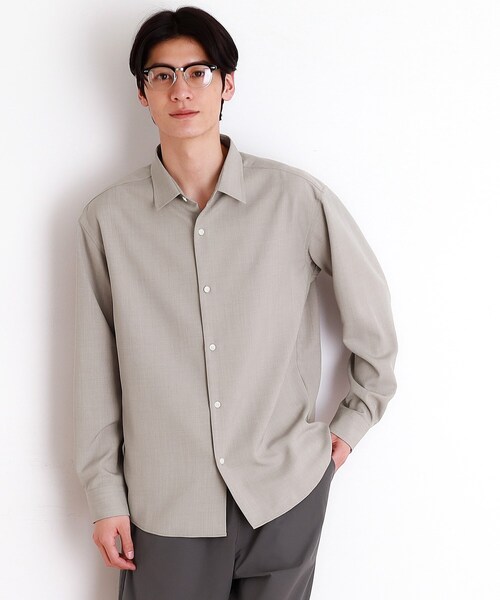 THE SHOP TK シャツ ドライタッチ長袖シャツ メンズ : ZOZOTOWN