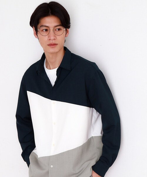 PHIPPS 長袖シャツ Lサイズ THE SHOP TK シャツ ドライタッチ長袖シャツ メンズ : ZOZOTOWN