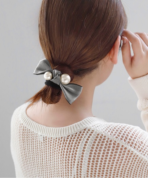 ANEMONE（アネモネ） ヘアゴム パール×リボンヘアゴム : ZOZOTOWN