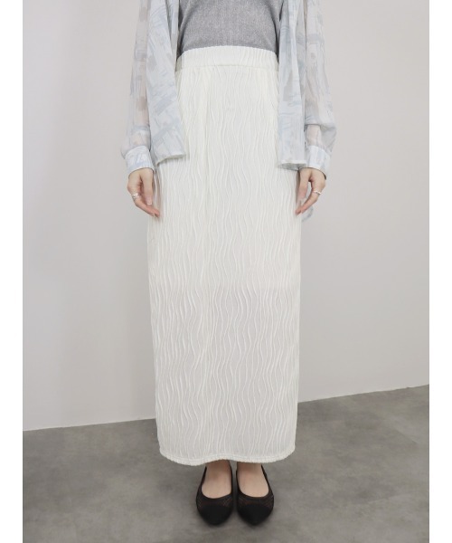 Reurie'（レウリィ） スカート ウェーブ柄スカート wave pattern skirt