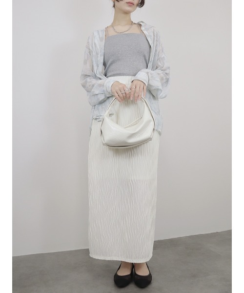 Reurie'（レウリィ） スカート ウェーブ柄スカート wave pattern skirt