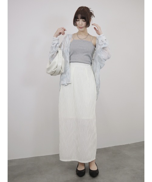 Reurie'（レウリィ） スカート ウェーブ柄スカート wave pattern skirt