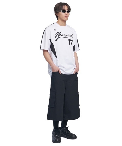 Tシャツ・カットソー NOMANUAL SWEEP BASEBALL JERSEY 5JH533 NOMANUAL SWEEP BASEBALL JERSEY 5JH533 (NOMANUAL/Tシャツ
