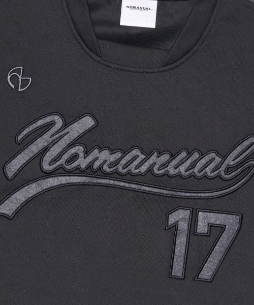 [NOMANUAL] SWEEP BASEBALL JERSEY ★大人気★ MUSINSA公式 | NOMANUAL SWEEP BASEBALL JERSEY - BLACK