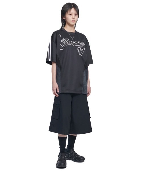 NOMANUAL tシャツ 「NOMANUAL」SWEEP BASEBALL JERSEY メンズ