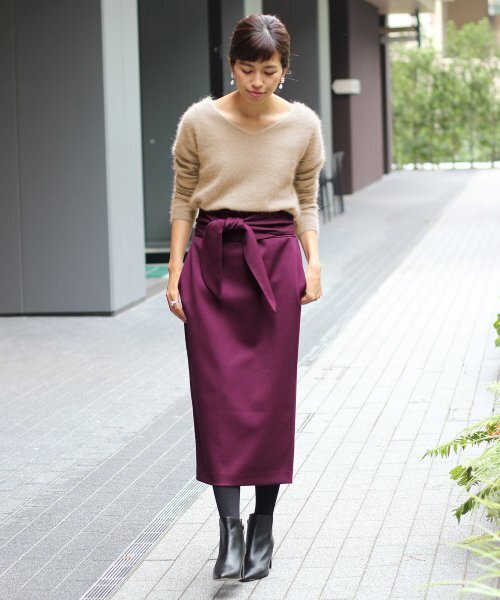 「IENA LA BOUCLE」 Vネックニット FREE グリーン レディース_画像6