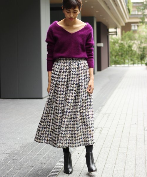 「IENA LA BOUCLE」 Vネックニット FREE グリーン レディース_画像8