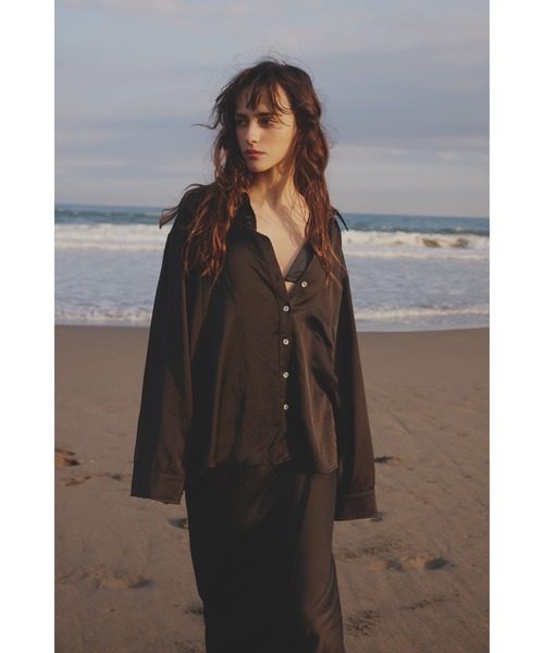 ブラウス シャツ Satin Shirt /サテンシャツ レディース