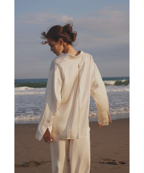 ALEXIA STAM（アリシアスタン） ブラウス シャツ Satin Shirt /サテン