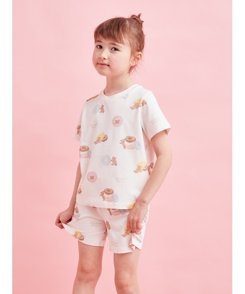 gelato pique パジャマ 「KIDS」ドーナツベア柄ショートパンツ