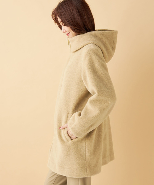 「Petit Honfleur」 コート 11号 アイボリー レディース_画像2