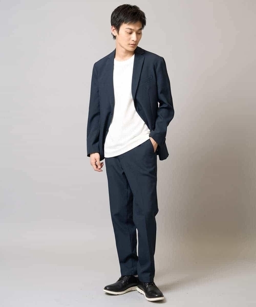 アー・ヴェ・ヴェ（a．v．v）/【イージーケア/ストレッチ】メランジポンチテーラードジャケット【洗濯機で洗える】通勤/ビジネス〈ON a.v.v（アー・ヴェ・ヴェ） ジャケット テーラードジャケット 「洗濯機