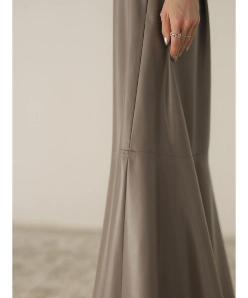 「rem closet」 スカート S ダークブラウン レディース_画像4