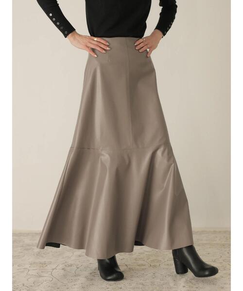 「rem closet」 スカート S ダークブラウン レディース_画像6