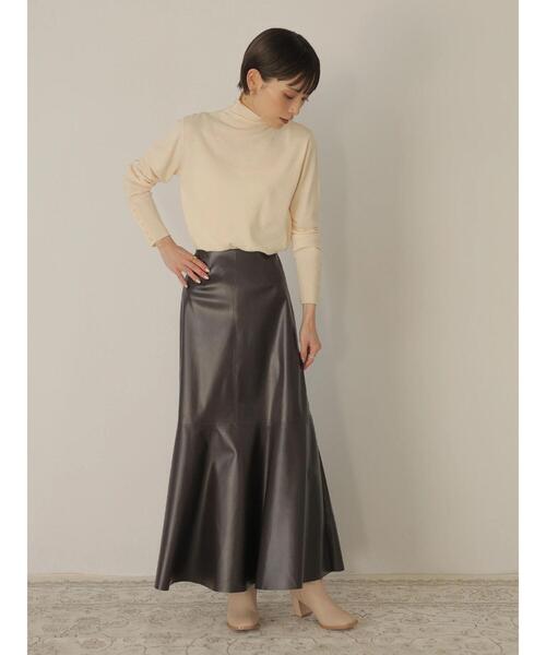 「rem closet」 スカート S ダークブラウン レディース_画像7