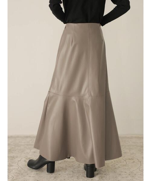 「rem closet」 スカート S ダークブラウン レディース_画像8