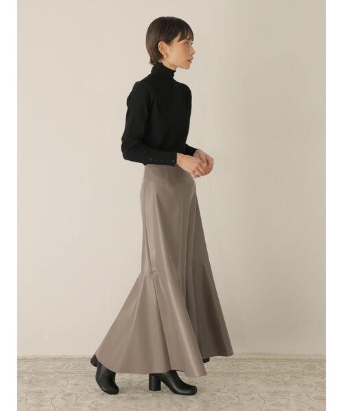 「rem closet」 スカート S ダークブラウン レディース_画像9