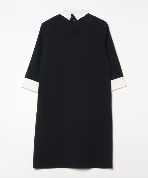 「BE NEAT」 7分袖ワンピース MEDIUM ネイビー レディース_画像2