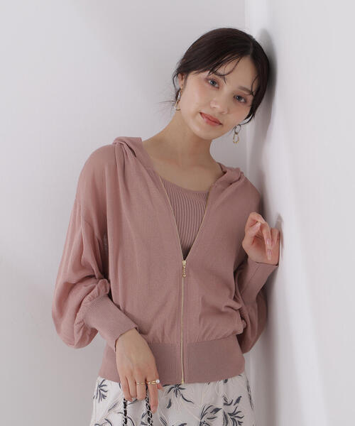 PROPORTION シアーニットパーカーアンサンブル PROPORTION BODY DRESSING｜シアーニットパーカーアンサンブル