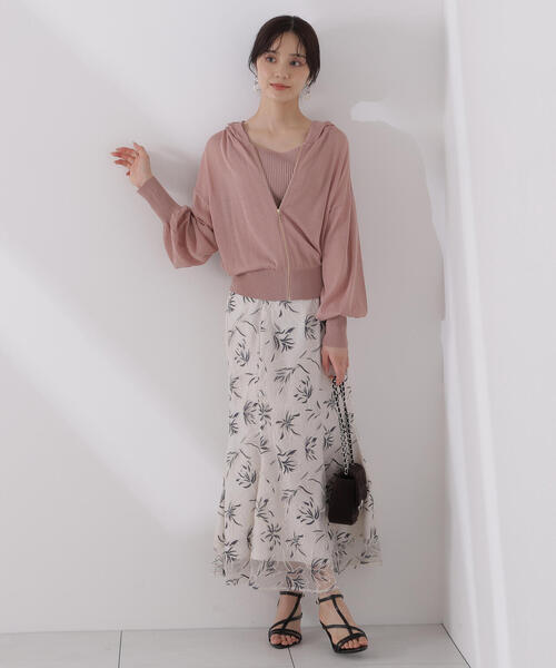 PROPORTION BODY DRESSING パーカー シアーニットパーカー