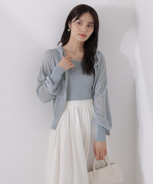シアーニットパーカーアンサンブル PROPORTION BODY DRESSING｜シアーニットパーカーアンサンブル