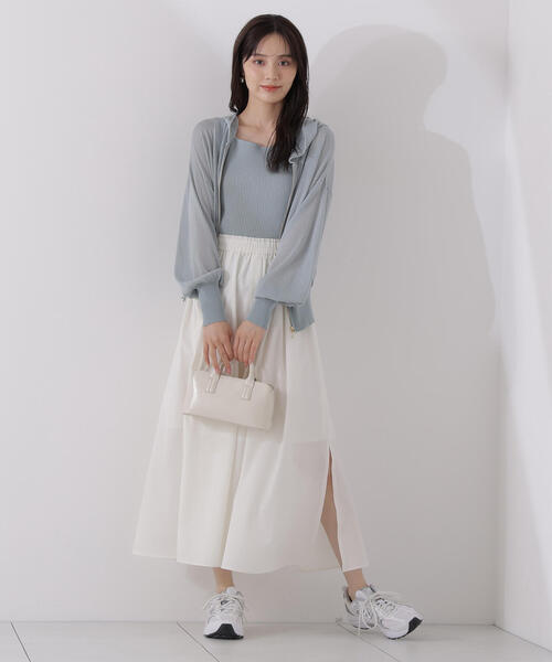 シアーニットパーカーアンサンブル PROPORTION BODY DRESSING｜シアーニットパーカーアンサンブル