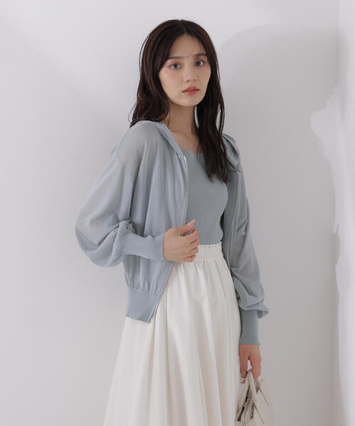 PROPORTION BODY DRESSING パーカー シアーニットパーカー