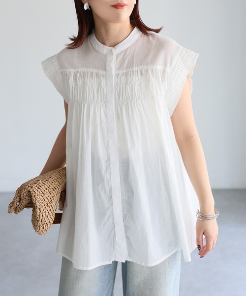 【ゆ】イザベラマランエトワール　インド綿 レースフリルピンタックブラウス ISABEL MARANT ETOILE イザベルマランエトワール レースフリル