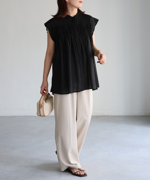 【ゆ】イザベラマランエトワール　インド綿 レースフリルピンタックブラウス ISABEL MARANT ETOILE イザベルマランエトワール レースフリル