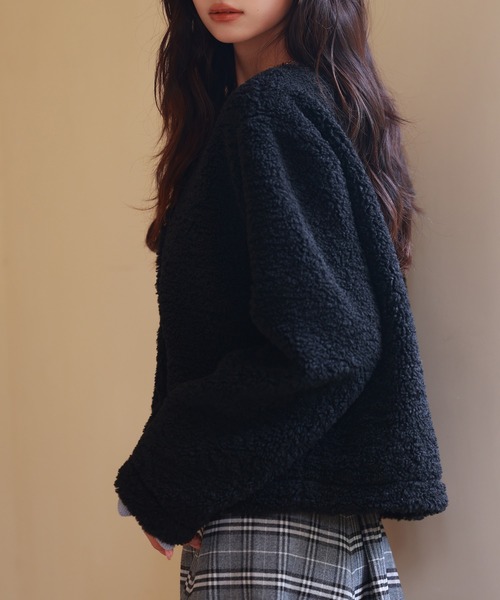 「SAISON DE PAPILLON」 ノーカラージャケット M ベージュ レディース_画像6