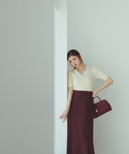 ナチュラル　ビューティ　スカート　グリーン NATURAL BEAUTY BASIC｜ナチュラルビューティーベーシックの
