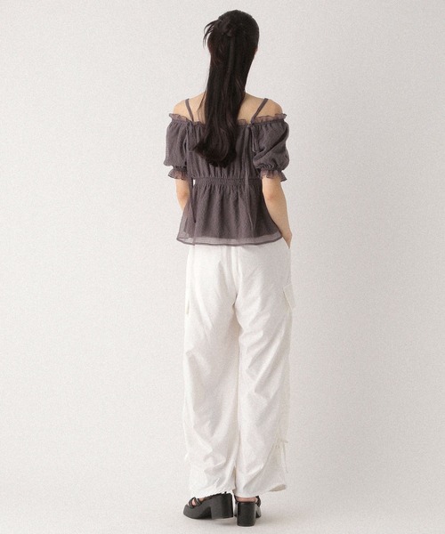 ブラウス シャツ オフショルペーパーバックブラウス レディース オフショルペーパーバックブラウス | N. Natural Beauty Basic