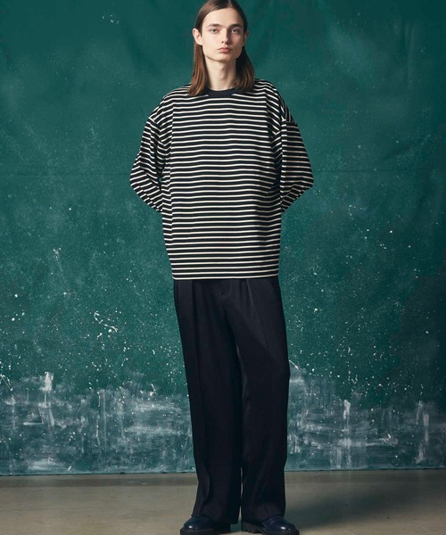 「MAISON SPECIAL」 長(zhǎng)袖Tシャツ 1 チャコールグレー メンズ