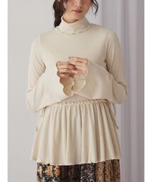tシャツ ギャザーペプラムカットtops レディース｜ZOZOTOWN Yahoo!店