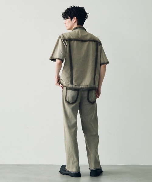 Shoowtime（ショウタイム） セットアップ Vintage brown wash short 