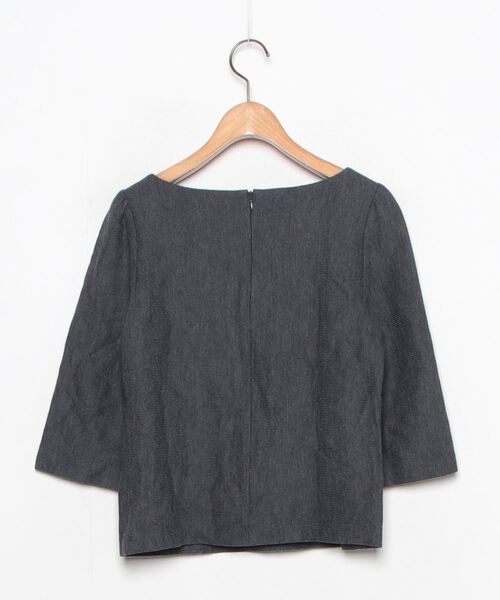 ANAYI　36 ANAYI ミックスツィードノーカラーハーフジャケット36 ANAYI ミックス