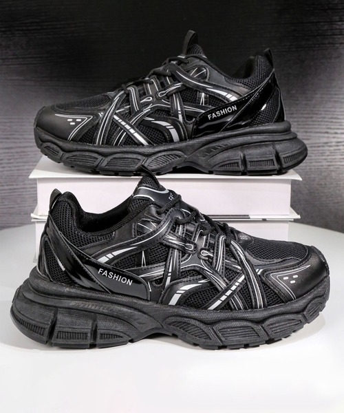 shoes365 スニーカー 厚底ランニングスニーカー メンズ : ZOZOTOWN