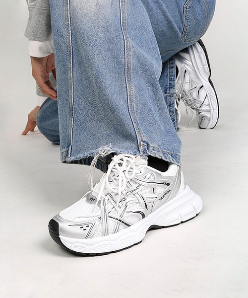 shoes365 スニーカー 厚底ランニングスニーカー メンズ : ZOZOTOWN