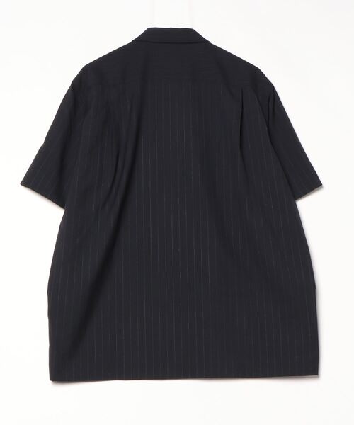 sacai ストライプ 半袖シャツ 人気】SACAI サカイ センター刺繍 タイプライター ストライプ