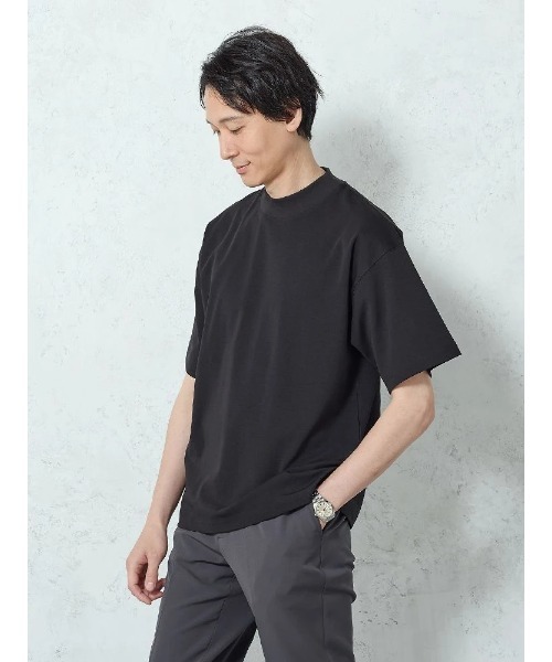 TRANS CONTINENTS（トランスコンチネンツ） tシャツ モックネック半袖