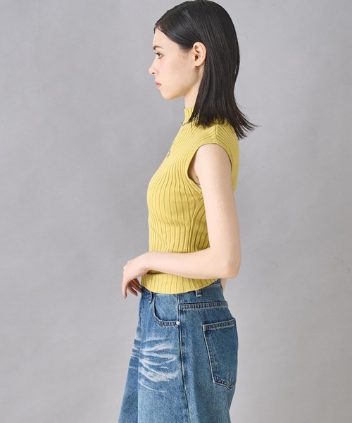 ANAP ANIAL ニット ANAP（アナップ） ニット セーター フレンチスリーブ リブ ニット