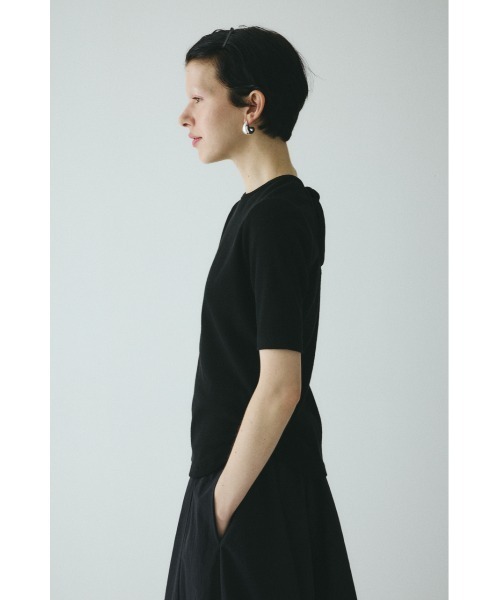 HeRIN.CYE tシャツ Back ribbon cut top バックリボンカットトップ
