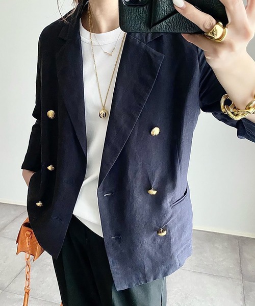 Emma Taylor エマテイラー テーラードジャケット グレー サイズ36 オーバー2wayテーラードジャケット Emma Taylor│STYLEDOOR