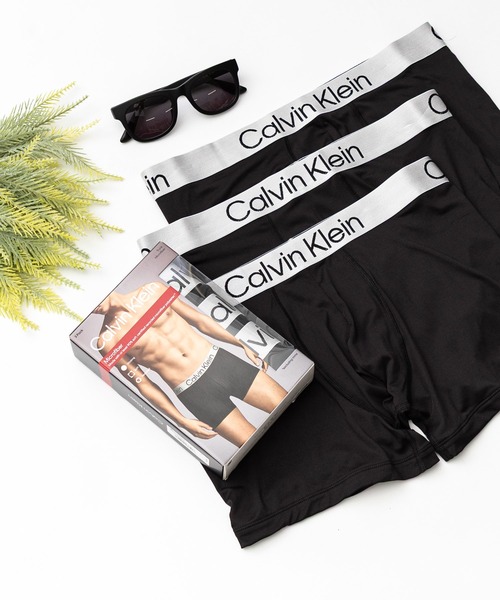 カルバンクライン   ボクサーパンツ 3P TRUNK✖️2 COTTON STRETCH 3PK TRUNK 2662G YKS ボクサーパンツ トランクス
