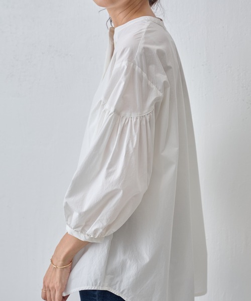 BEARDSLEY ヘムフレアチュニック ホワイト ビアズリー BEARDSLEY ヘムフレアチュニック （white