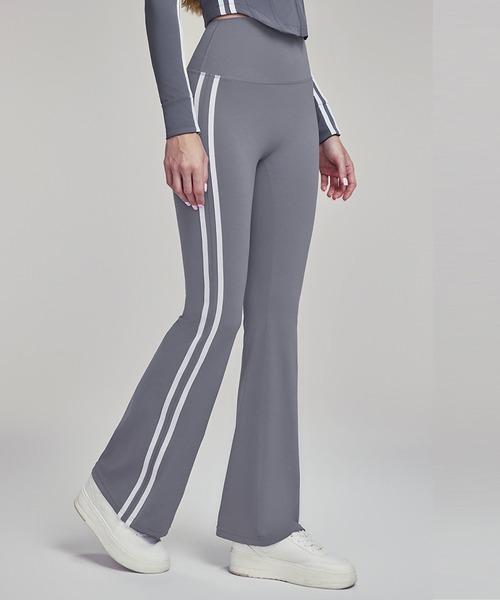 OFF-WHITE オフホワイト アスレチックレギンスサイドライン 46 アイカ ica サイドライン レギンス スパッツ タイツ ストレッチ