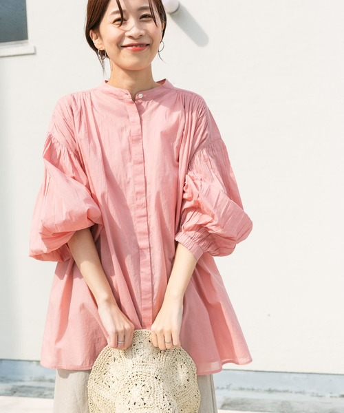「URBAN RESEARCH DOORS」 長袖ブラウス MEDIUM ピンク レディース