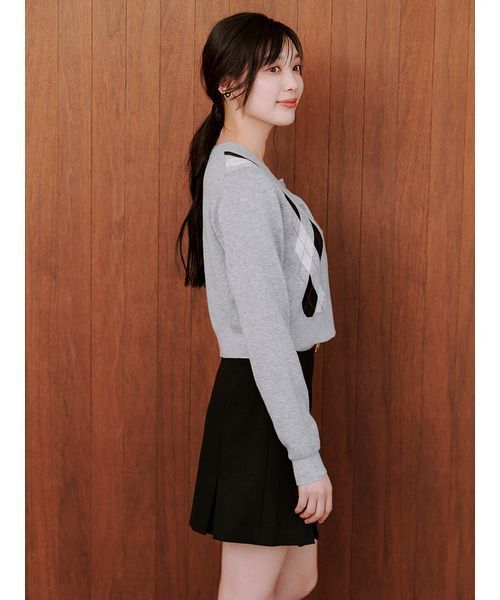 SNIDEL（スナイデル） カーディガン アーガイルカーディガン