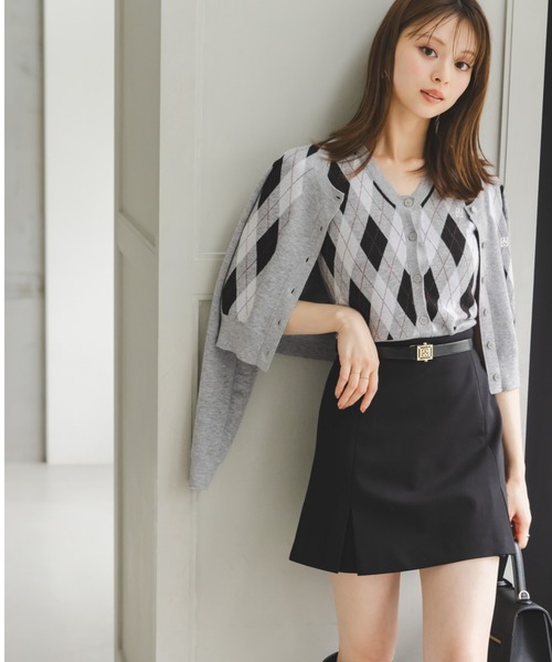 STELLA McCARTNEY アーガイルカーディガン STELLA McCARTNEY】WOOL アーガイル カーディガン